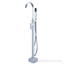 Faucets tad-doċċa tal-art immuntati bl-art bi sprejer tal-idejn manku wieħed bla wieqfa tal-bathtub tad-doċċa tal-mixer